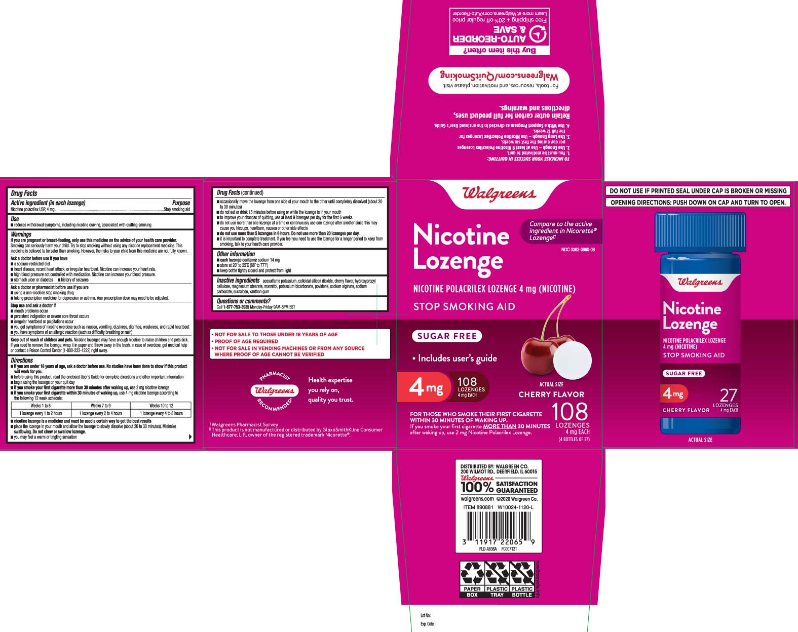 Nicotine Polacrilex USP, 4 mg