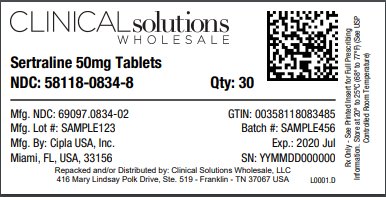 Sertraline 50mg tablet 30 count blister card