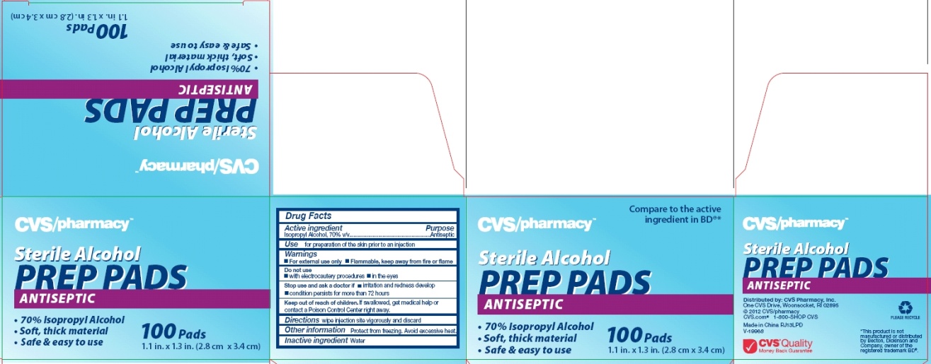 CVS pharmacy Sterile Alcohol Prep Swabs 100 count box