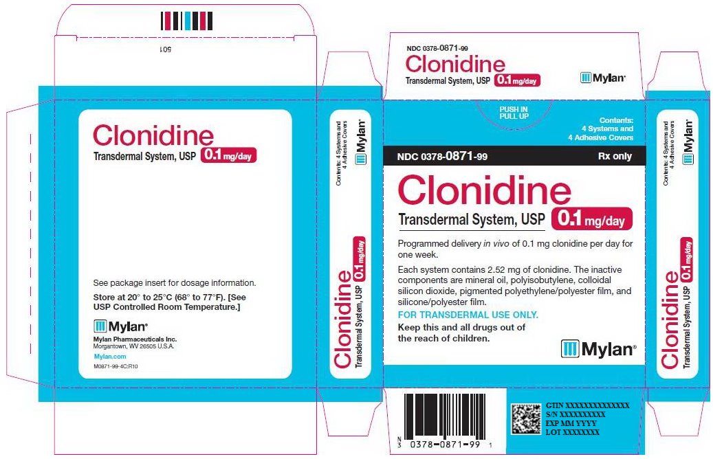 Clonidine Transdermal System 0.1 mg/day Carton Labels