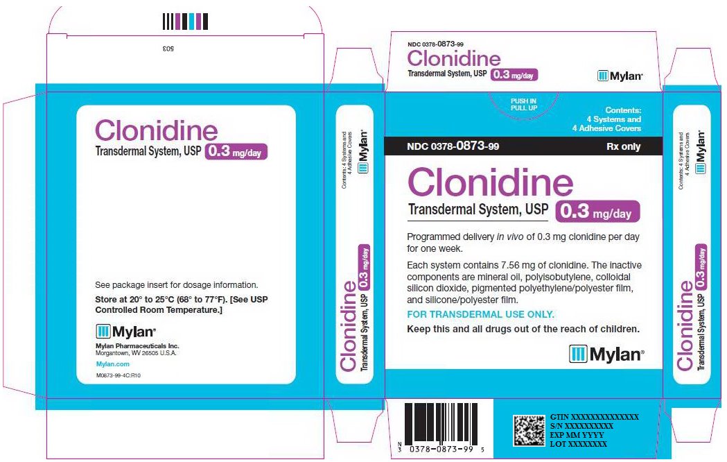 Clonidine Transdermal System 0.3 mg/day Carton Labels