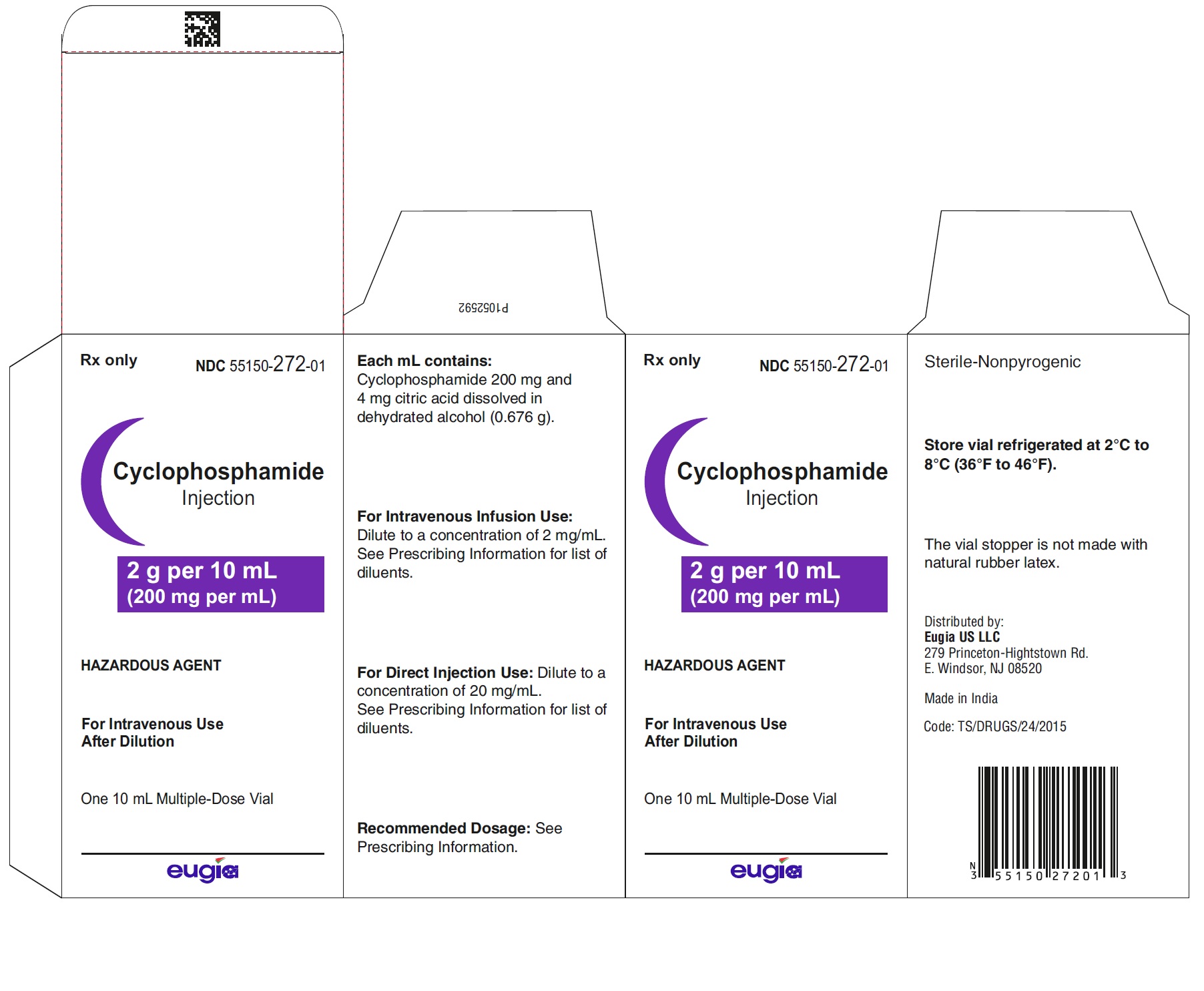 PACKAGE LABEL-PRINCIPAL DISPLAY PANEL-2 g per 10 mL (200 mg per mL) - Container-Carton (1 Vial)