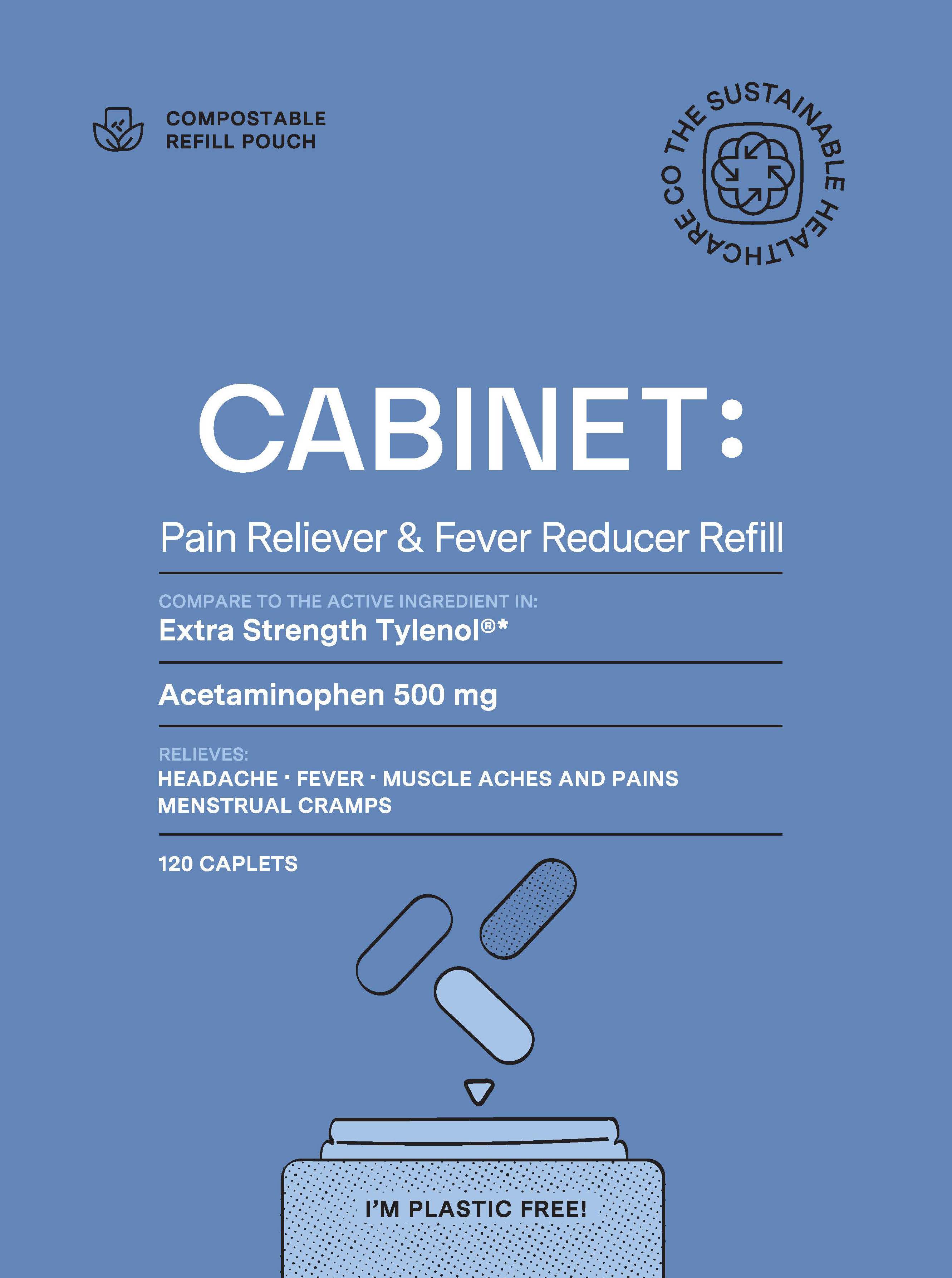 Pain Reliever Fever Reducer Pouch Front