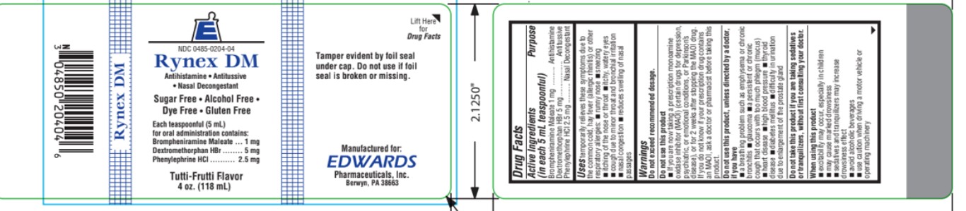Rynex Dm Brompheniramine Maleate Dextromethorphan Hydrobromide