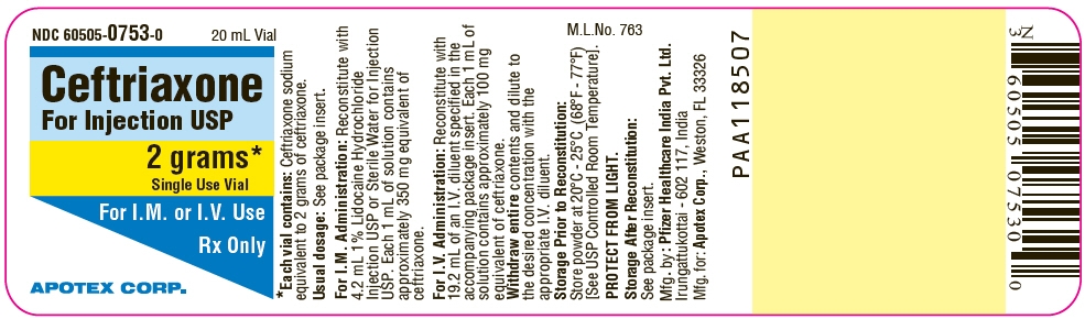 PRINCIPAL DISPLAY PANEL - 2 grams Vial Label - 60505-0753-0