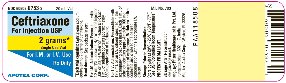 PRINCIPAL DISPLAY PANEL - 2 grams Vial Label - 60505-0753-3