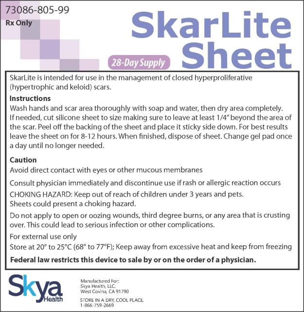 PRINCIPAL DISPLAY PANEL
NDC: <a href=/NDC/73086-805-97>73086-805-97</a> Rx ONLY
SkarLite Sheet

7-Day Supply
