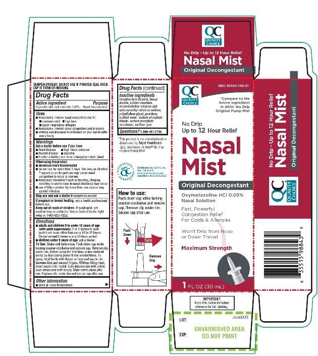 Quality Choice Nasal mist Oxymetazoline HCl ORIGINAL