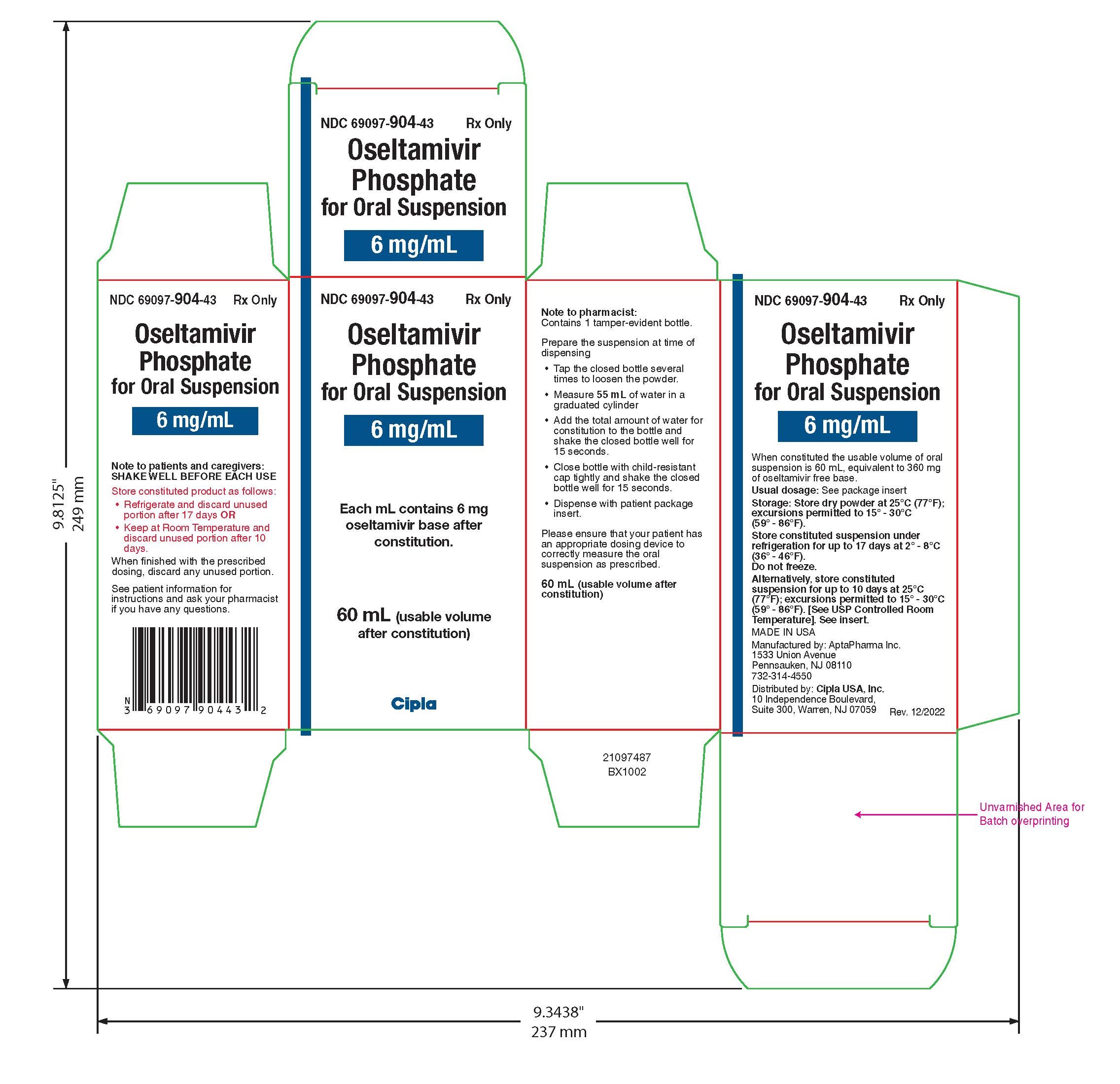 Oseltamivir Phosphate_Carton label