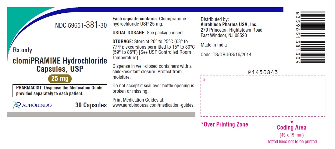 PACKAGE LABEL.PRINCIPAL DISPLAY PANEL - 25 mg (30 Capsules Bottle)