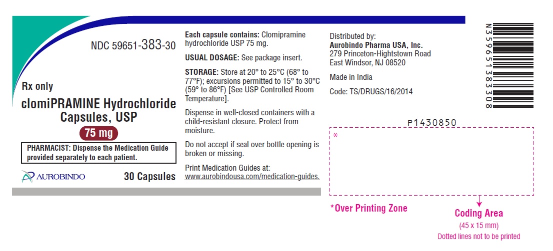 PACKAGE LABEL.PRINCIPAL DISPLAY PANEL - 75 mg (30 Capsules Bottle)