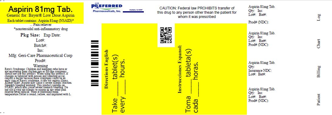 Asprin 81mg Tab.
