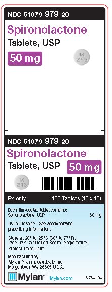 Spironolactone 50 mg Tablets Unit Carton Label