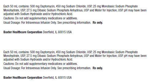 Daptomycin Carton Label 0338-0714-24 3 of 3