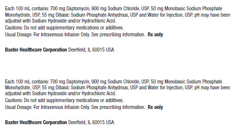 Daptomycin Carton Label 0338-0716-12 3 of 3