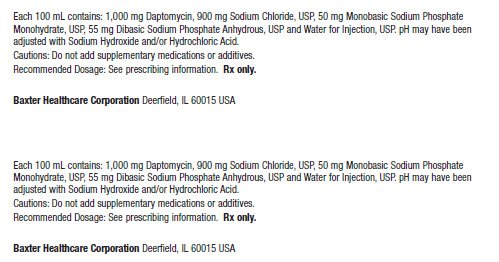 Daptomycin Carton Label 0338-0718-12 3 of 3