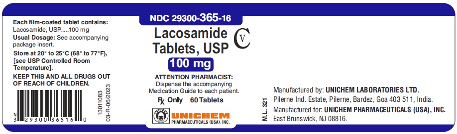 Lacosamide Tablets, USP 100 mg