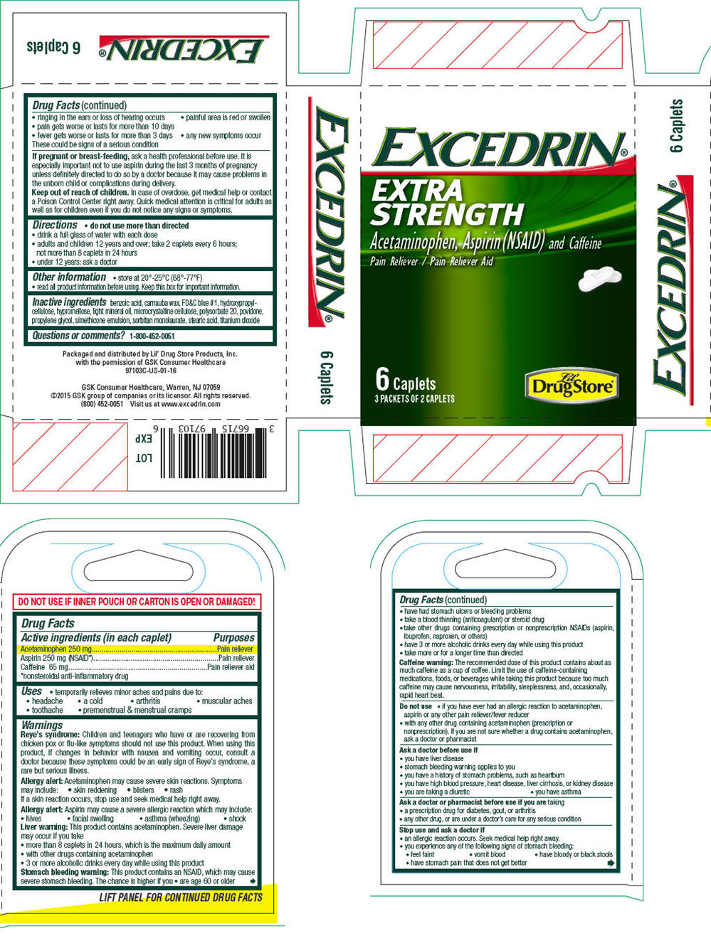 Excedrin Ingredients and Dosage Information