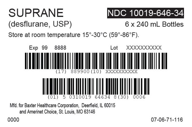Suprane Amerinet Choice Representative Carton Label  NDC: <a href=/NDC/10019-646-34>10019-646-34</a>