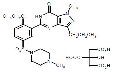 sildenafil citrate structural formula
