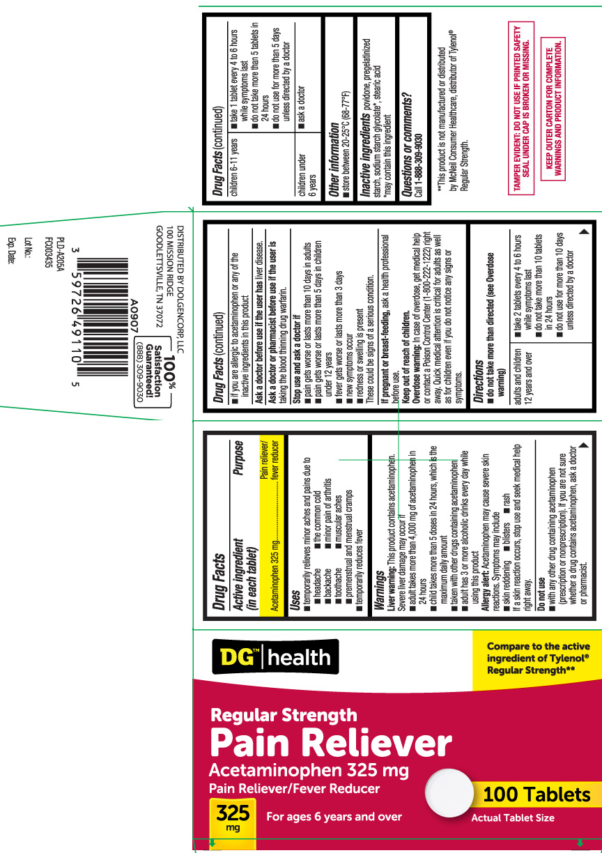 Acetaminophen 325 mg