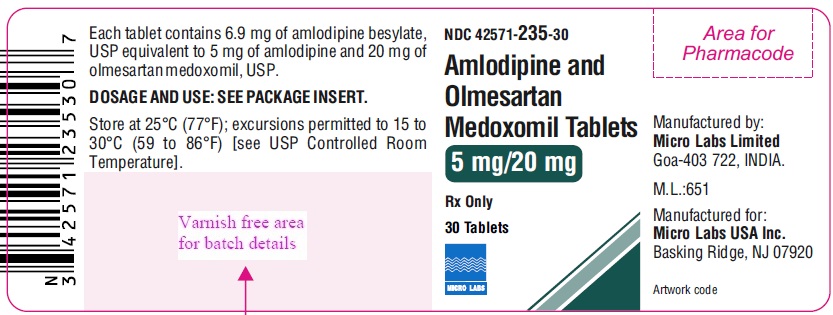  5 mg/20 mg label