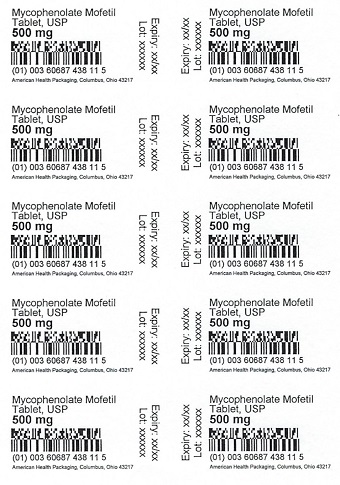 500 mg Mycophenolate Mofetil Tablet Blister