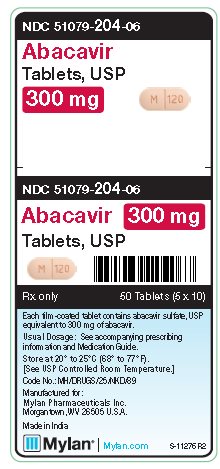Abacavir 300 mg Tablets Unit Carton Label