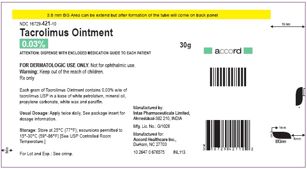 Tacrolimus Ointment-0.03%-30g Foil