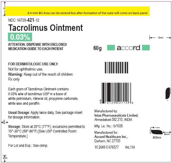 Tacrolimus Ointment-0.03%-60g Foil