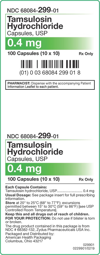 0.4 mg Tamsulosin HCl Capsules Carton