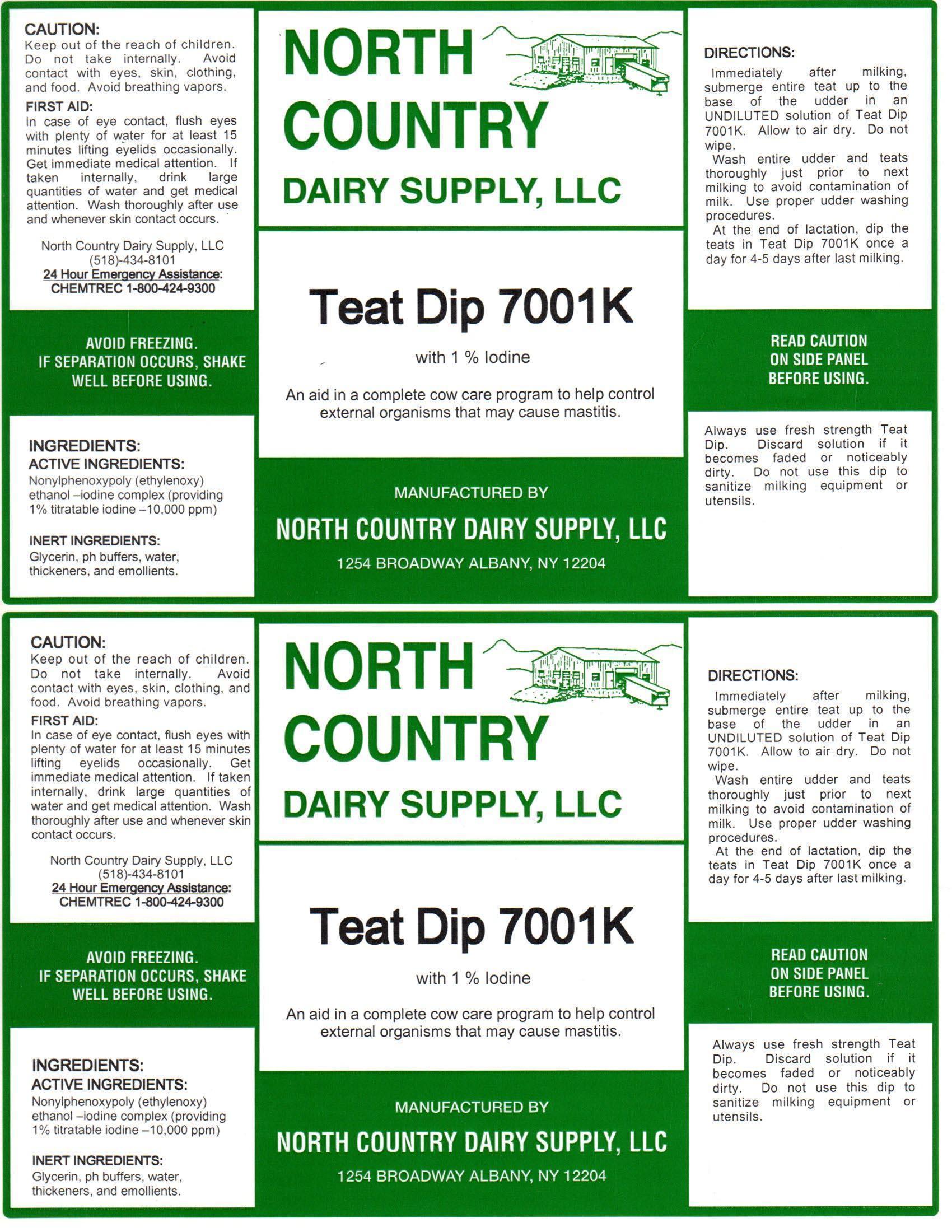 NORTH COUNTRY DAIRY SUPPLY TD7000N iodine solution