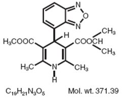 Structural formula of Isradipine