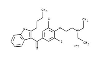 Amiodarone Hydrochloride Chemical Structure