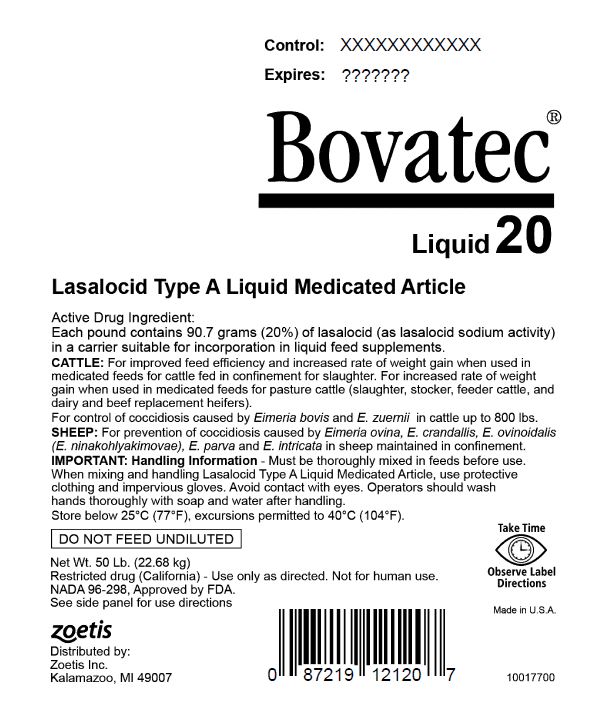 Bovatec Liquid 20 Label