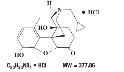 Naltrexone structural formula