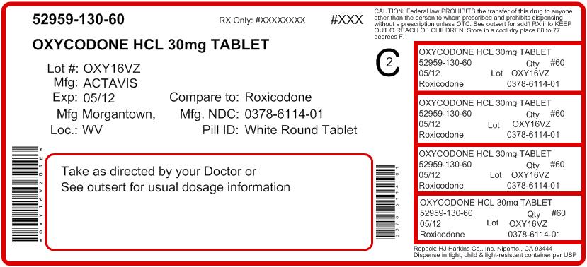 PRINCIPAL DISPLAY PANEL - 30 mg Tablet Bottle Label