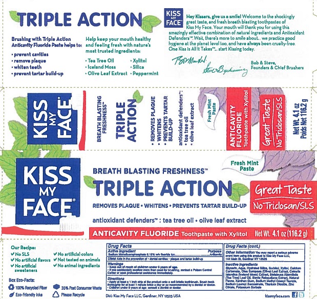 KMF 65363-402 Triple Action Anticavity Toothpaste Fresh Mint