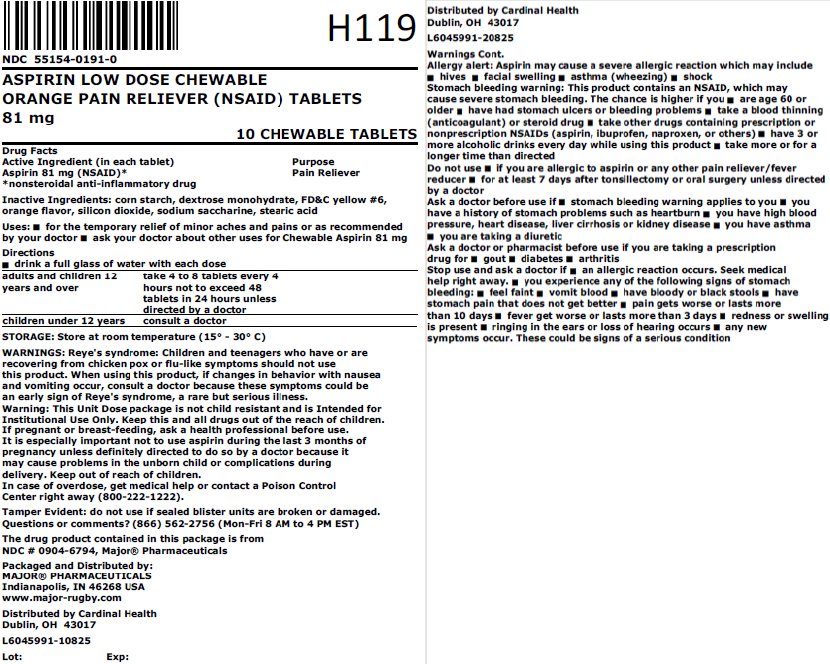 81mg bag label