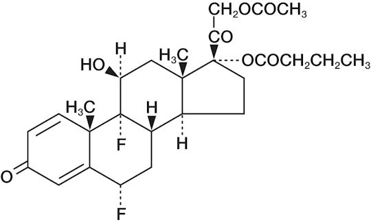 Difluprednate structural formula