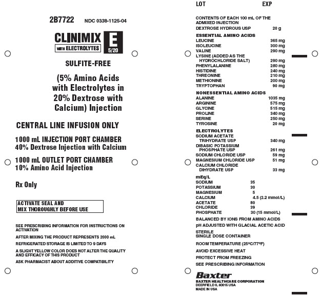 Clinimix E Representative Container Label 0338-1125