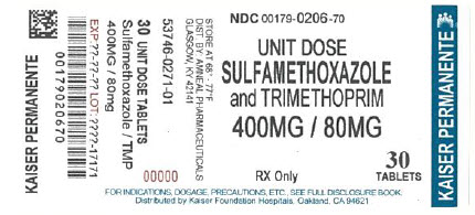 Sulfamethoxazole and Trimethoprim 400mg/80mg Label