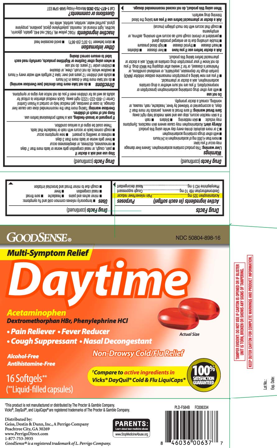 Acetaminophen 325 mg, Dextromethorphan HBr 10 mg, Phenylephrine HCL 5 mg