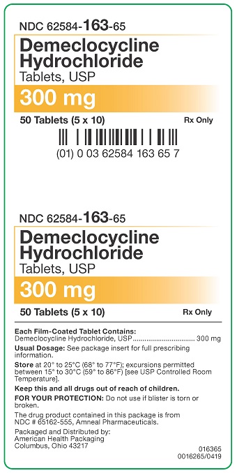300 mg Demeclocycline HCl Tablets Carton