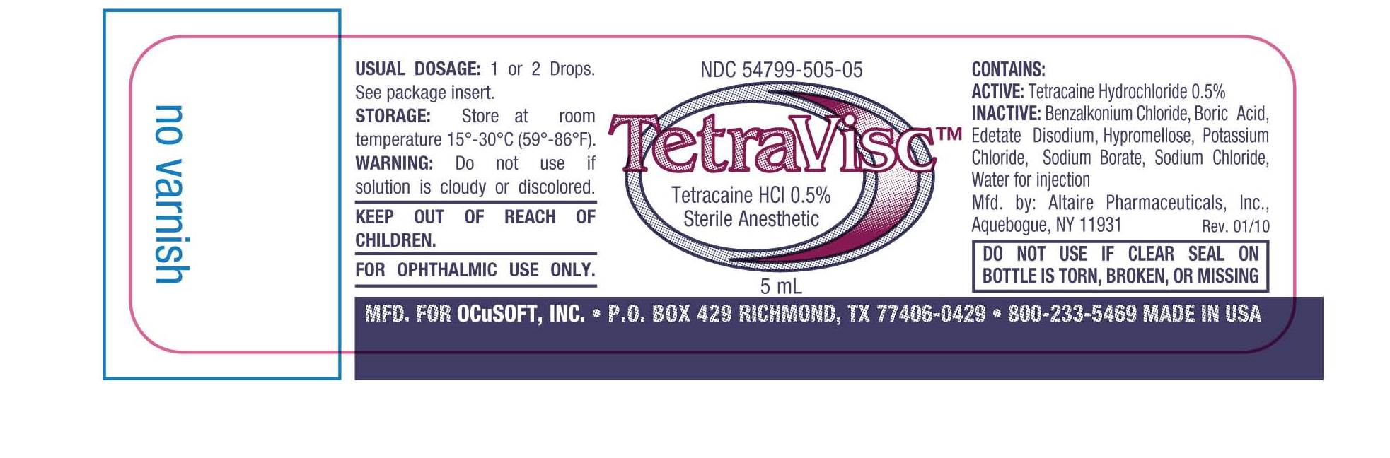 tetravisc bottle label
