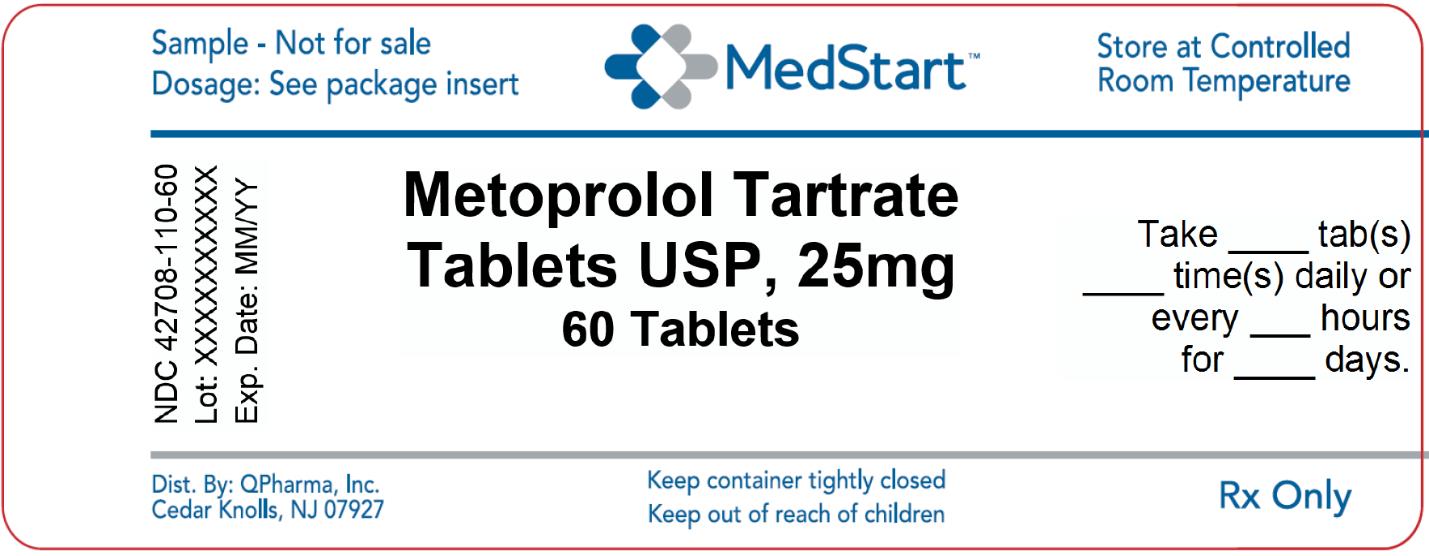 42708-110-60 Metoprolol Tartrate Tablets USP 25mg x 60 V2