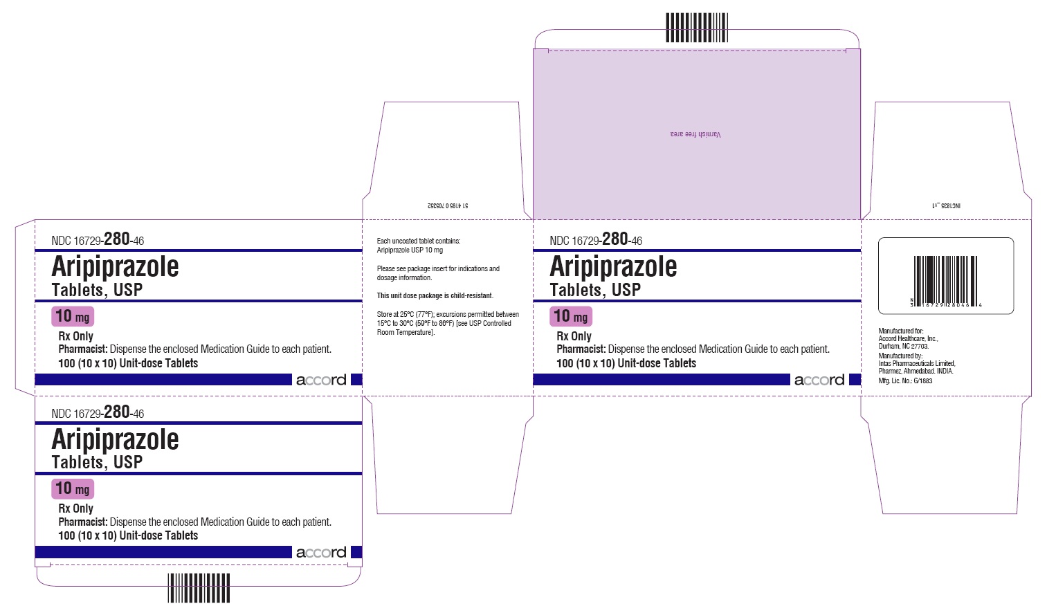 10 mg-100 (10 x 10) Unit-dose Tablets