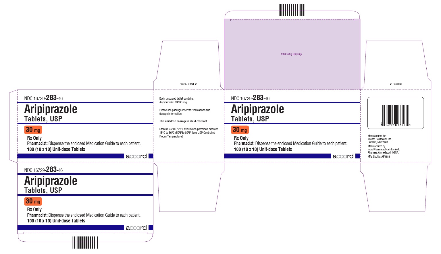 30 mg-100 (10 x 10) Unit-dose Tablets