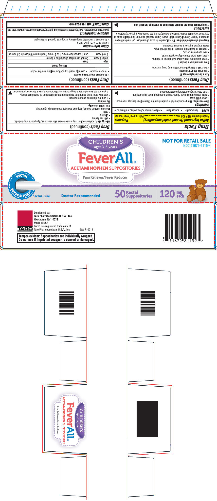 PRINCIPAL DISPLAY PANEL - 120 mg Suppository Blister Pack Carton