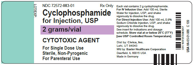 Representative Vial Label 72572-083-01 2g